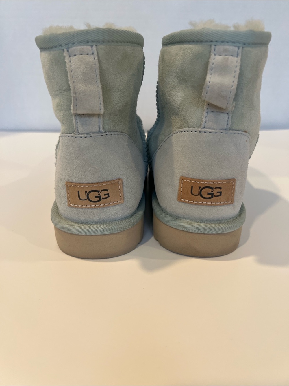 UGG Woman’s Mini Boot - Pale Blue Suede